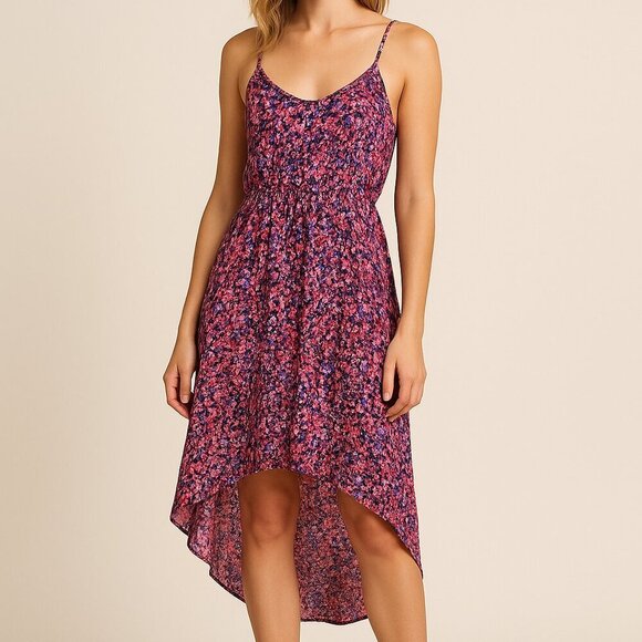 Gorgeous Cotton On Abstract Hi-Low Spaghetti Strap Dress – Size M - Picture 1 of 4